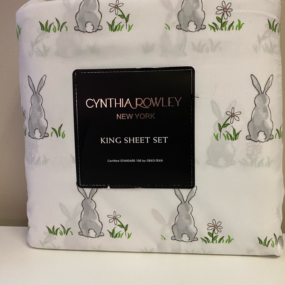 Cynthia Rowley Bunny King Sheets